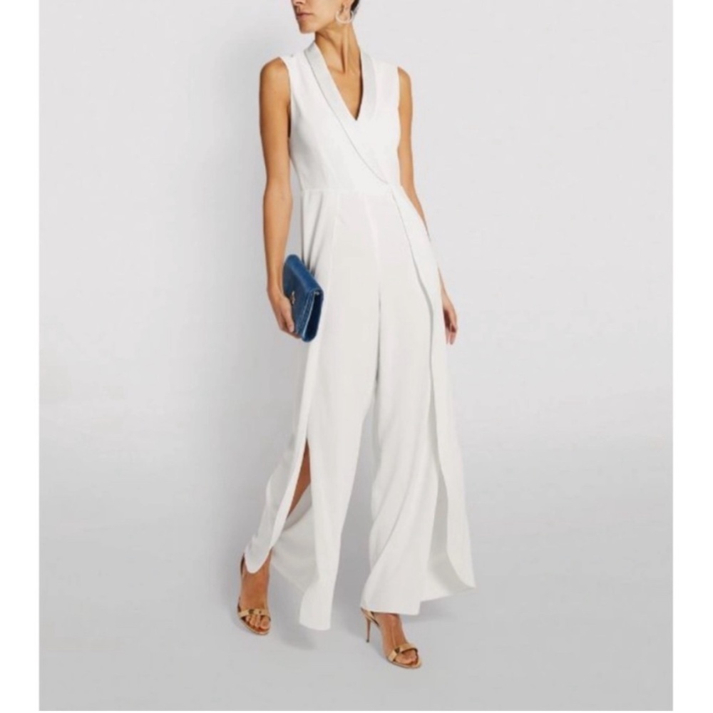 Alice + Olivia Bebe Shawl Collar Jumpsuit size 10